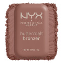 Immagine 2 - NYX Professional Makeup Buttermelt Bronzer in Polvere con Burro di Mango Mandorle e Karité 04 Butta Biscuit - Cofanetto da 5g