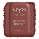 Immagine 2 - NYX Professional Makeup Buttermelt Bronzer in Polvere con Burro di Mango Mandorle e Karité 07 Butta Dayz - Cofanetto da 5g