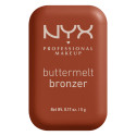 Immagine 1 - NYX Professional Makeup Buttermelt Bronzer in Polvere con Burro di Mango Mandorle e Karité 7.5 Butta Match - Cofanetto da 5g