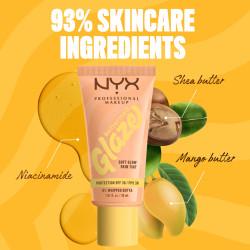 NYX Professional Makeup Buttermelt Glaze Fondotinta SPF 30 Colore 01