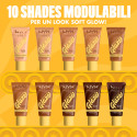 Immagine 8 - NYX Professional Makeup Buttermelt Glaze Fondotinta Illuminante SPF 30 Coprenza Modulabile 09 Hazelnut Butta - Flacone 30ml