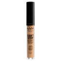 Immagine 1 - NYX Professional Makeup Can't Stop Won't Stop Correttore Liquido Viso Illuminante Opacizzante 7.5 Soft Beige - Flacone da 3,5ml