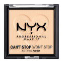 Immagine 1 - NYX Professional Makeup Can't Stop Won't Stop Cipria in Polvere Opacizzante e Levigante a Lunga Tenuta 02 Light