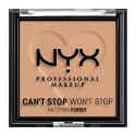 Immagine 1 - NYX Professional Makeup Can't Stop Won't Stop Cipria in Polvere Opacizzante e Levigante a Lunga Tenuta 06 Tan