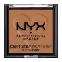 Immagine 1 - NYX Professional Makeup Can't Stop Won't Stop Cipria in Polvere Opacizzante e Levigante a Lunga Tenuta 08 Mocha