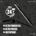 Immagine 7 - NYX Professional Makeup Epic Ink Liner Eyeliner in Penna Waterproof con Punta Flessibile Lunga Tenuta Black