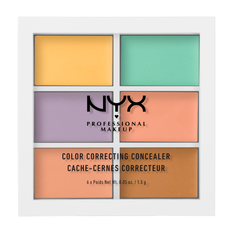 NYX Professional Makeup Palette Colour Correcting 6 Tonalità Correttori NYX Professional Makeup Palette Colour Correcting 6 Tonalità Correttori
