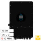 Immagine 1 - V-Tac Deye Inverter Trifase Ibrido On-Grid / Off-Grid 10kW IP65 10 Anni Display LCD Certificato CEI 0-21 Colore Nero - SKU 12307