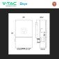Immagine 5 - V-Tac Deye Inverter Monofase Ibrido On-Grid / Off-Grid 5kW IP65 Garanzia 10 Anni CEI 0-21 Display LCD Colore Nero - SKU 12309
