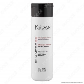 Kédan Professional Shampoo Ristrutturante con Keratina e Olio d'Argan - Flacone da 250ml