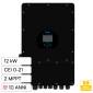 Immagine 1 - V-Tac Deye Inverter Trifase Ibrido On-Grid / Off-Grid 12kW IP65 Garanzia 10 Anni CEI 0-21 Display LCD Colore Nero - SKU 12308