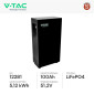 Immagine 2 - V-Tac Batteria BMS LiFePO4 51,2V 100Ah 5,12kWh CEI 0-21 Garanzia 10 Anni per Inverter Colore Nero - SKU 12281
