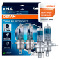 Immagine 1 - Osram Cool Blue Boost H4 12V 100/90W per Fari Auto Luce Bianca Fredda - 2 Lampadine