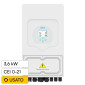 Immagine 1 - V-Tac Deye Inverter Fotovoltaico Monofase Ibrido On-Grid / Off-Grid 3,6kW Display LCD Touch CEI 0-21 - SKU 11725