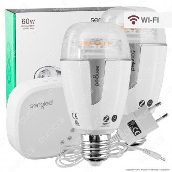 Sengled Element ZigBee Kit 2 Lampadine LED E27 Wi-Fi + Hub Smart Control