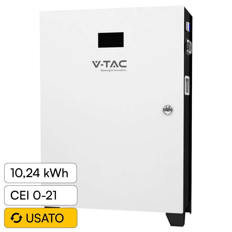 VT-12040 Accumulatore 10,24kWh Impianti Fotovoltaici CEI 0-21 V-Tac VT-12040 Accumulatore 10,24kWh Impianti Fotovoltaici CEI 0-21 V-Tac