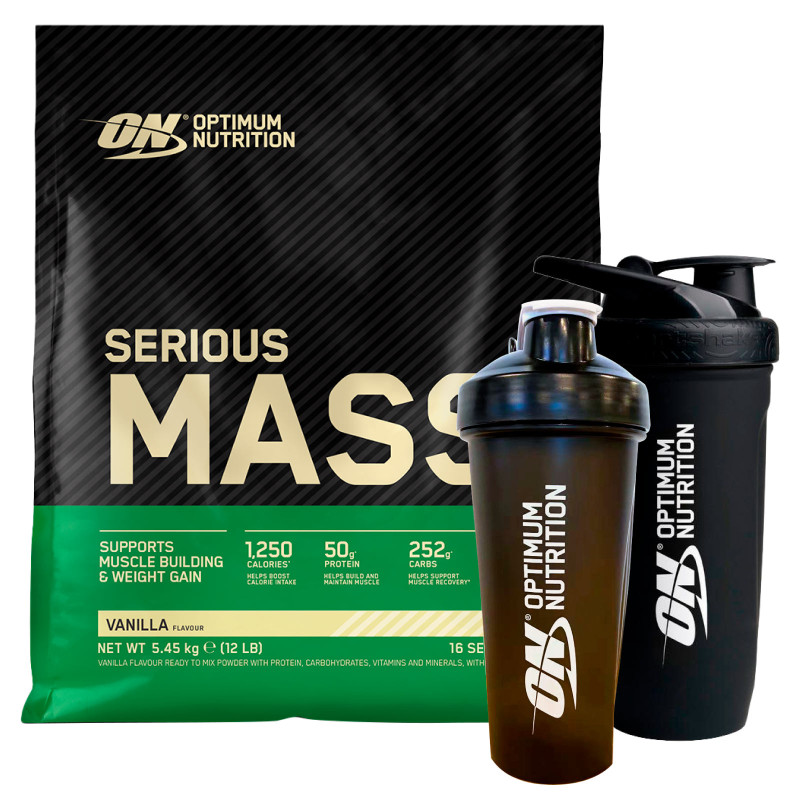 Serious Mass Proteine Whey Vaniglia con Shaker Optimum Nutrition Serious Mass Proteine Whey Vaniglia con Shaker Optimum Nutrition