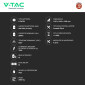 Immagine 3 - V-Tac Kit 5 Batterie BMS Stack LiFePO4 233kWh Garanzia 10 Anni Alta Tensione Armadio Rack con Base - SKU 12328