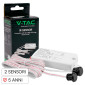 Immagine 1 - V-Tac VT-81012 Sensore di Movimento a Infrarossi Max 200W IP20 per Apertura Chiusura Porte Installazione a Parete - SKU 23428