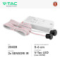 Immagine 2 - V-Tac VT-81012 Sensore di Movimento a Infrarossi Max 200W IP20 per Apertura Chiusura Porte Installazione a Parete - SKU 23428
