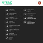Immagine 3 - V-Tac VT-81012 Sensore di Movimento a Infrarossi Max 200W IP20 per Apertura Chiusura Porte Installazione a Parete - SKU 23428