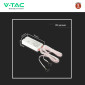 Immagine 4 - V-Tac VT-81012 Sensore di Movimento a Infrarossi Max 200W IP20 per Apertura Chiusura Porte Installazione a Parete - SKU 23428