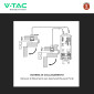 Immagine 5 - V-Tac VT-81012 Sensore di Movimento a Infrarossi Max 200W IP20 per Apertura Chiusura Porte Installazione a Parete - SKU 23428