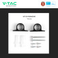Immagine 6 - V-Tac VT-81012 Sensore di Movimento a Infrarossi Max 200W IP20 per Apertura Chiusura Porte Installazione a Parete - SKU 23428