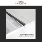 Immagine 6 - 2 Profili a T in Alluminio Integrato nel Cartongesso per Strisce LED a Scomparsa Copertura Opaca - art. 3018