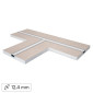 Immagine 1 - SD Soluzioni & Design Profilo a T in Alluminio Integrato nel Cartongesso per Strisce LED a Scomparsa - mod. SD290.T