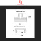 Immagine 5 - SD Soluzioni & Design Profilo a T in Alluminio Integrato nel Cartongesso per Strisce LED a Scomparsa - mod. SD290.T