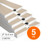 Immagine 1 - SD Soluzioni & Design 5 Profili in Alluminio Integrati nel Cartongesso per Strisce LED a Scomparsa 2 metri - mod. SD290/S12