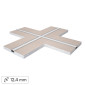 Immagine 1 - SD Soluzioni & Design Profilo a X in Alluminio Integrato nel Cartongesso per Strisce LED a Scomparsa - mod. SD290.X