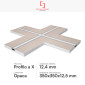 Immagine 2 - SD Soluzioni & Design Profilo a X in Alluminio Integrato nel Cartongesso per Strisce LED a Scomparsa - mod. SD290.X