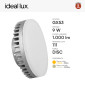 Immagine 4 - Ideal Lux Lampadina LED GX53 9W Disc SMD - mod. 123936 / 154008