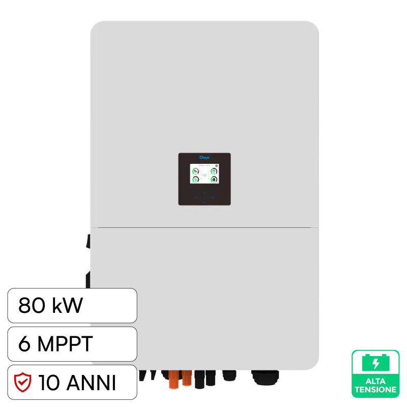 V-Tac Deye Inverter Trifase On-Grid / Off-Grid 80kW IP65 V-Tac Deye Inverter Trifase On-Grid / Off-Grid 80kW IP65