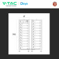 Immagine 5 - V-Tac Kit 21 Batterie BMS Stack LiFePO4 161,28kWh Alta Tensione per Impianto Fotovoltaico Armadio Rack con Base - SKU 12657