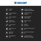 Immagine 3 - Velamp Dory Lampada LED da Muro 1,6W Faretto Applique IP44 con Pannello Solare e Sensore di Movimento Crepuscolare - mod. SL212
