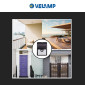 Immagine 7 - Velamp Dory Lampada LED da Muro 1,6W Faretto Applique IP44 con Pannello Solare e Sensore di Movimento Crepuscolare - mod. SL212