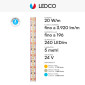 Immagine 13 - LEDCO Striscia LED Flessibile 100W Monocolore SMD 24V CRI≥90 IP67 - Bobina da 5m - mod. SL200LBC67 / SL200LBN67 / SL200LBI67