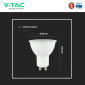 Immagine 8 - V-Tac VT-292 Lampadina LED GU10 7,5W Faretto PAR16 SMD Chip CREE- SKU 218726 / 218736 / 218746