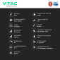 Immagine 6 - V-Tac VT-8-40 Tubo LED Prismatico Plafoniera 40W Lampadina 120cm SMD Chip CREE - SKU 203506 / 203516 / 203526