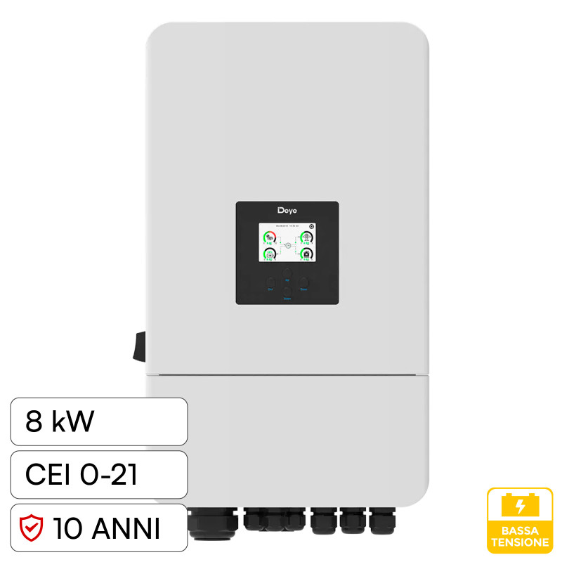 V-Tac Deye Inverter Trifase On-Grid / Off-Grid 8kW IP65 V-Tac Deye Inverter Trifase On-Grid / Off-Grid 8kW IP65