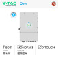 Immagine 2 - V-Tac Deye Inverter Monofase Ibrido On-Grid / Off-Grid 8kW IP65 Garanzia 10 Anni Display LCD - SKU 118031