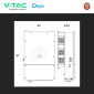 Immagine 4 - V-Tac Deye Inverter Monofase Ibrido On-Grid / Off-Grid 8kW IP65 Garanzia 10 Anni Display LCD - SKU 118031