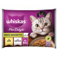 Immagine 1 - Whiskas Pure Delight Cibo per Gatti Menù Assortito con Pollo e Salmone in Gelatina - 4 Bustine da 85g