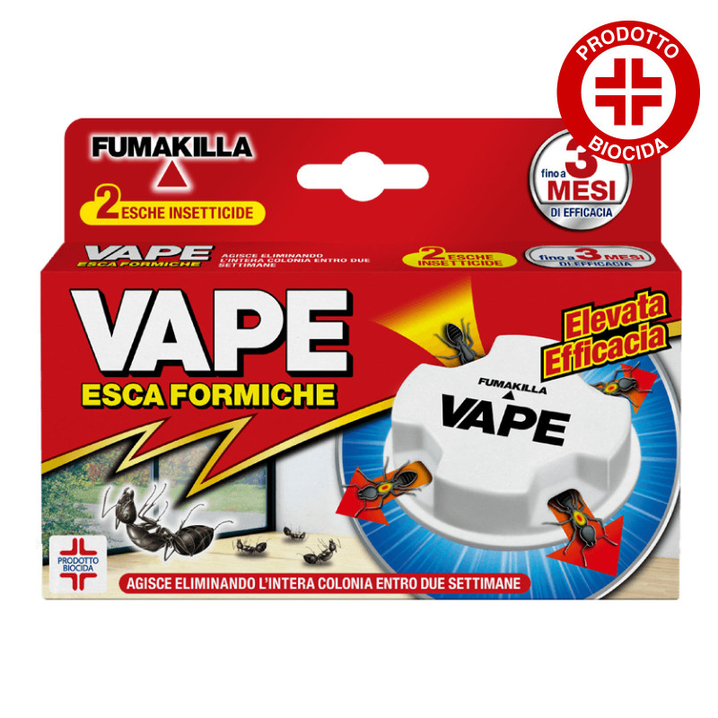 Esca Formiche Biocida per Colonie di Formiche 2pz Vape Esca Formiche Biocida per Colonie di Formiche 2pz Vape