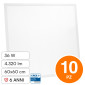 Immagine 1 - V-Tac Pro VT-61036 10 Pannelli LED Quadrati 60x60 36W SMD Chip CREE da Incasso con Driver LiFud - SKU 236246 / 236256
