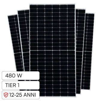 Pannelli Fotovoltaici 480W TIER 1 TOPCon IP68 V-Tac Austa Osda