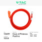 Immagine 2 - V-Tac Cavo di Potenza Positivo per Accumulatori di Impianti Fotovoltaici Colore Rosso - Lunghezza 2 metri - SKU 12659